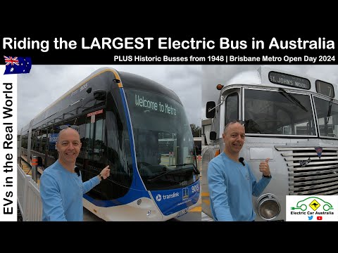 Riding Australia's LARGEST Electric Bus | Brisbane Metro EV Open Day PLUS Historic Public Transport