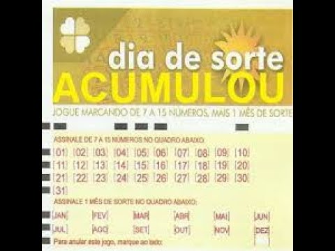 DIA DE SORTE ACUMULADA 750 MIL DICAS E ANALISE