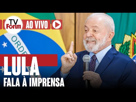Lula dá entrevista coletiva para jornalistas no Planalto | Fórum participa | 23.04.22
