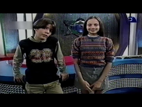 Micaela Anastasio y Ramiro Rodríguez conducen Azul Toon (2) - Azul TV (1999)