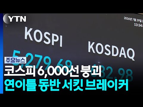 코스피 6,000선 붕괴...연이틀 동반 서킷 브레이커 / YTN