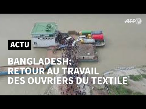 Bangladesh: malgré le confinement, retour au travail des ouvriers du textile | AFP