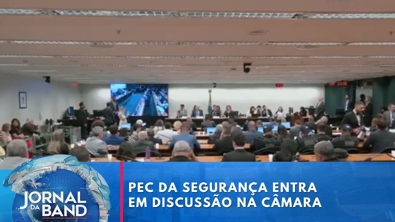 PEC da segurança entra em discussão na Câmara | Jornal da Band