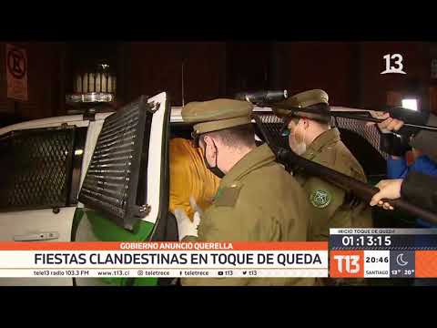 Detienen a 19 personas por realizar fiesta clandestina en Santiago