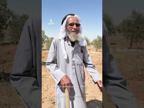 Elderly Palestinian describes being beaten up by Israeli settlers