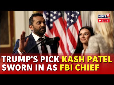 Trump's Pick Kash Patel Takes Oath as Next FBI Director | Trump Cabinet | FBI Director Kash Patel