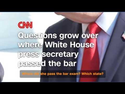 Press secretary faces <strong>bar</strong> status questions