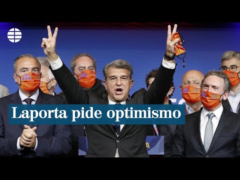 Laporta, nuevo presidente del Barça, pide máximas dosis de optimismo y huir del catastrofismo