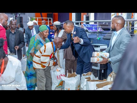 After the Rumors… Bishop Ben Gives Out Raha Premium Unga to His Church Members!