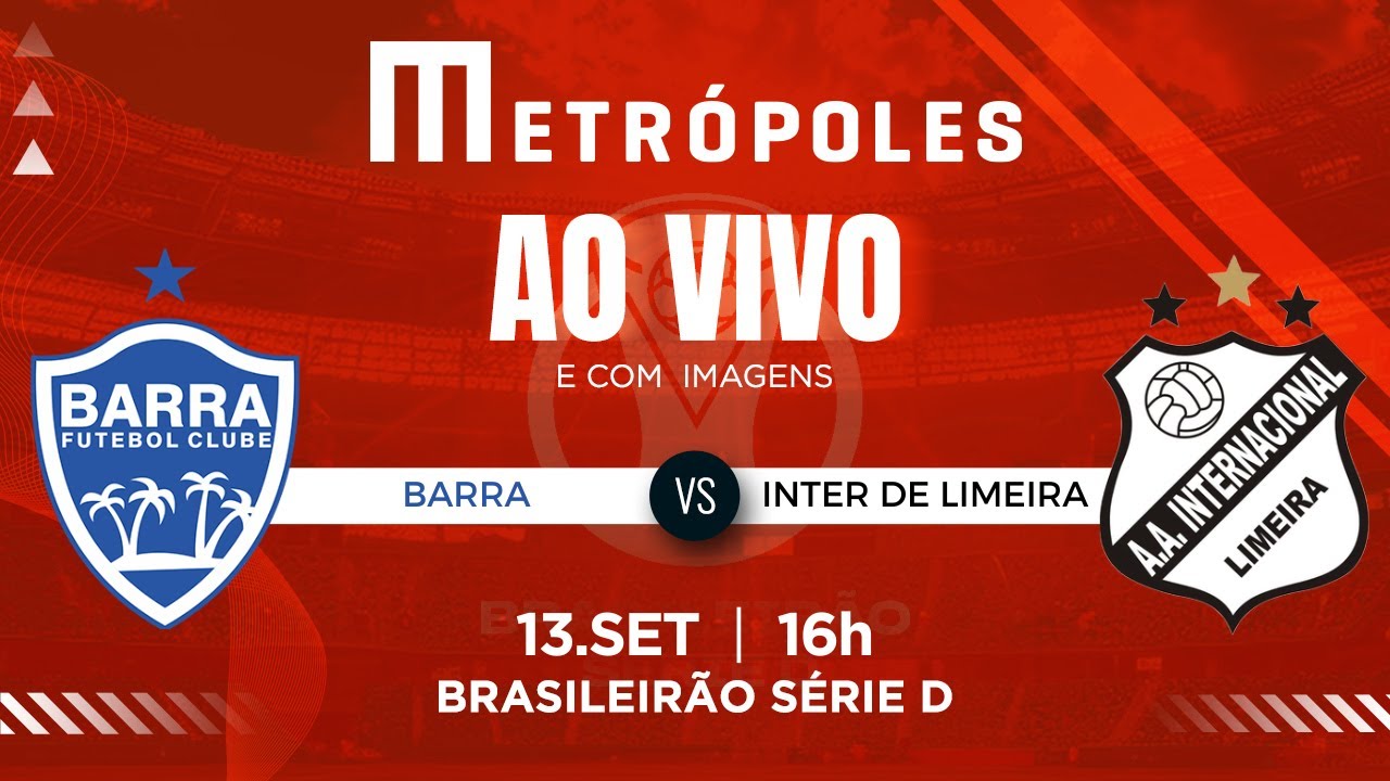 SÉRIE D AO VIVO COM IMAGENS: BARRA-SC X INTER DE LIMEIRA-SP – 13/9/25