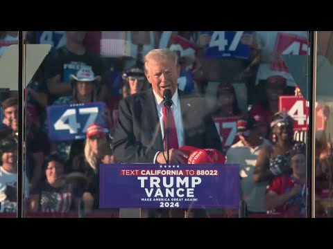 Police say man with loaded gun arrested at Trump rally in California