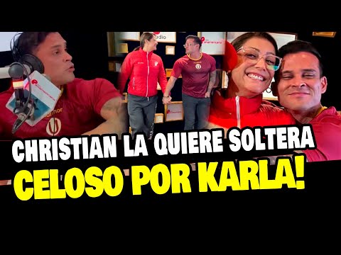 CHRISTIAN DOMINGUEZ NO QUIERE QUE KARLA TARAZONA TENGA OTRA PAREJA LE SACO LA C.