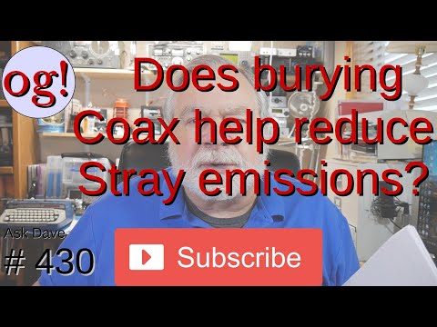 Does burying coax help reduce stray emissions? (#430)