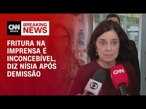 ​Fritura na imprensa é inconcebível, diz Nísia após demissão | LIVE CNN