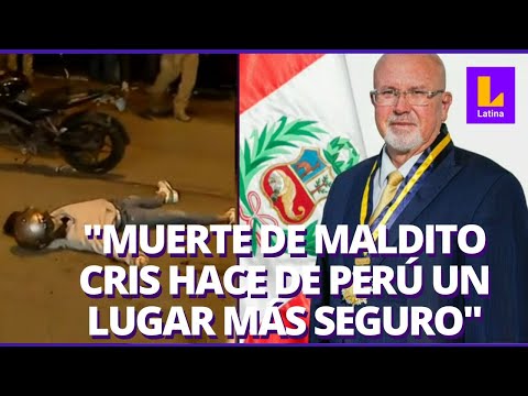 Carlos Bruce tras muerte de 'Maldito Cris': Su muerte hace del Perú una sociedad más segura