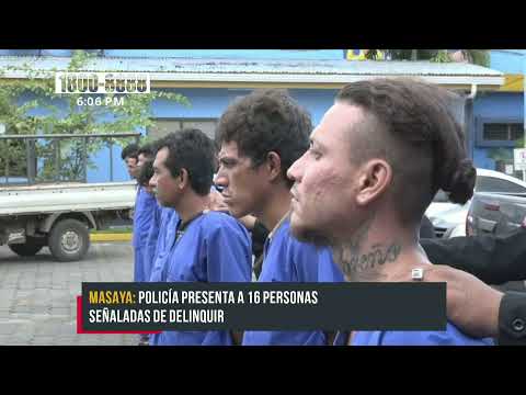 Policía Nacional dura contra la delincuencia en Masaya - Nicaragua