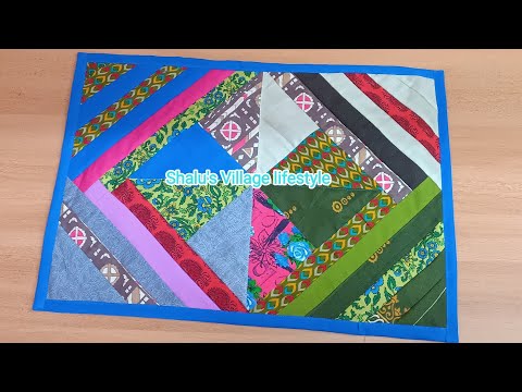 Beautiful Door Mat From Colorful Cloth Material|Using same method we can make baby quilt|