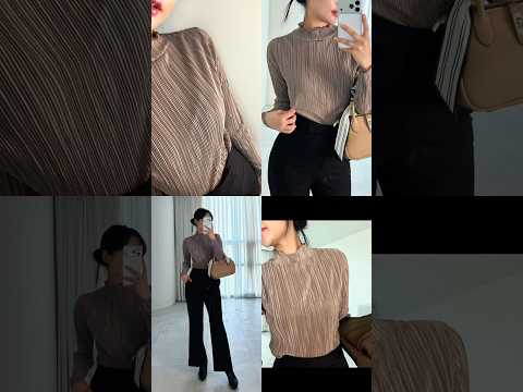 이번주 히든아이템 블라우스예요 퀄리티 좋은 국내 공장에서 만들어진 <strong>자체제작</strong> 아이템 약간의 광택감이 드러나는 플리츠 스타일의 블라우스 예요 💖💖