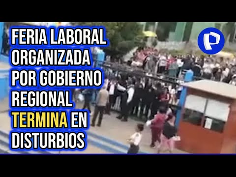 Callao: alumnos quedan atrapados en colegio por multitud generada por feria laboral