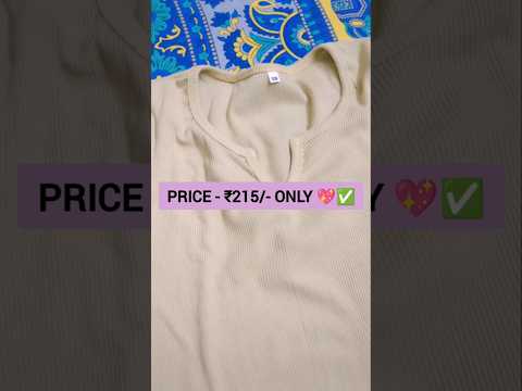 Beige Solid Women Top 💖|| #meesho #women #top #shorts #trending #viralvideos #beigetop #viralshort