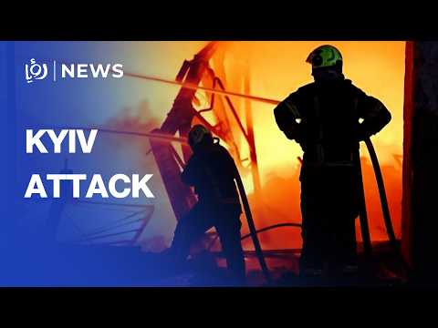Russian missile and drone attack on Kyiv injures 18