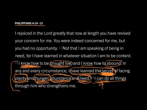 Philippians 4:10–13 // Part 6 // How to Actually Live the Secret of Contentment