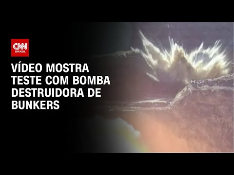 ​EUA divulgam vídeo de teste com bomba antibunker usada no Irã | CNN NOVO DIA
