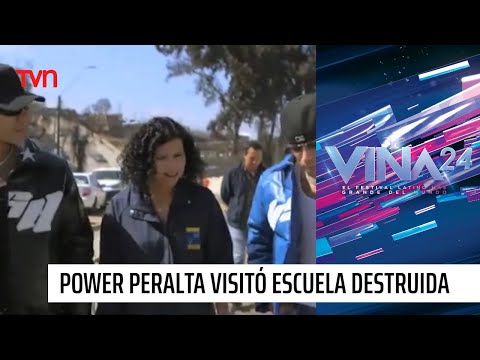 Power Peralta visitó escuela destruida por incendios | Noche Cero Especial
