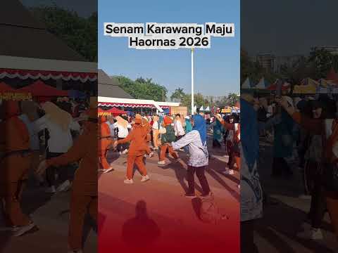 Senam Karawang Maju di kegiatan Haronas Kabupaten Karawang 2026 #karawang #pemkabkarawang