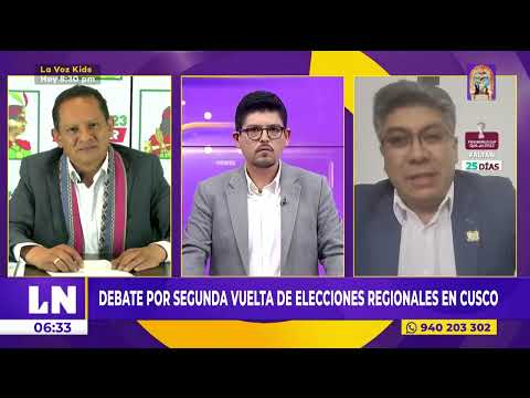 Debate por segunda vuelta de elecciones regionales en Cusco
