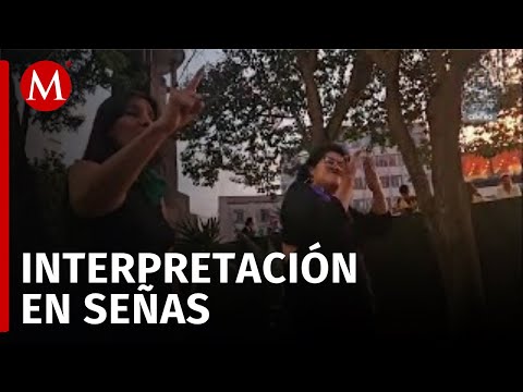 Maestras interpretan canción 'Sin miedo' en lenguaje de señas