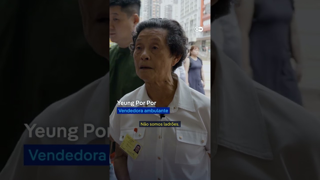 Ambulante profissão em extinção nas ruas de Hong Kong