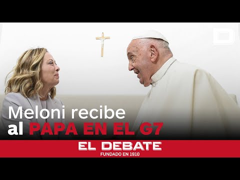 Meloni recibe al Papa Francisco y bromean sobre quién está vivo