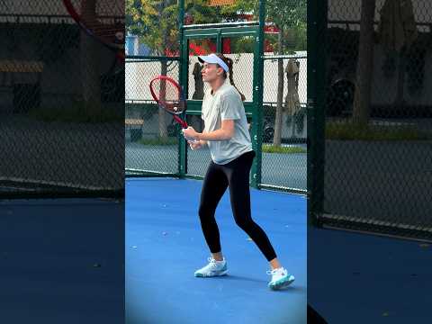 Rybakina US Open Champion Up-Close Practice 🎾 #Shorts