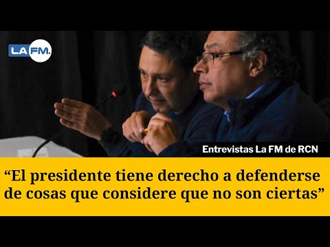 Ministro Mauricio Lizcano, defendió al presidente Gustavo Petro ante sus declaraciones