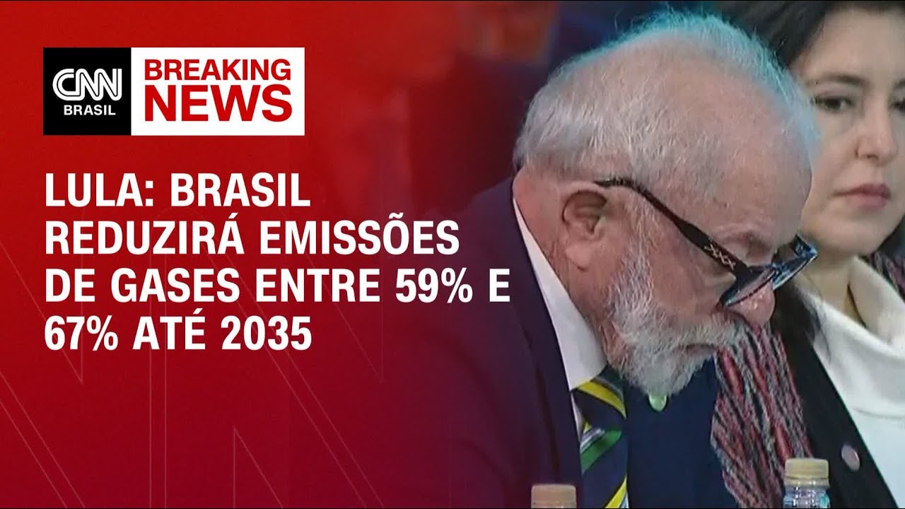 Cúpula do Mercosul Brasil reduzirá emissões de gases entre 59 e 67 até 2035 diz Lula | LIVE CNN