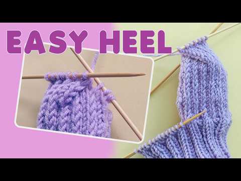 Turning a SOCK HEEL is easier than you think! Knitting tutorial