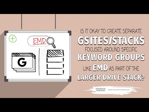 Is It Okay To Create Separate Gsites Stacks Focused Around Specific Keyword Groups Like EMD As Part?