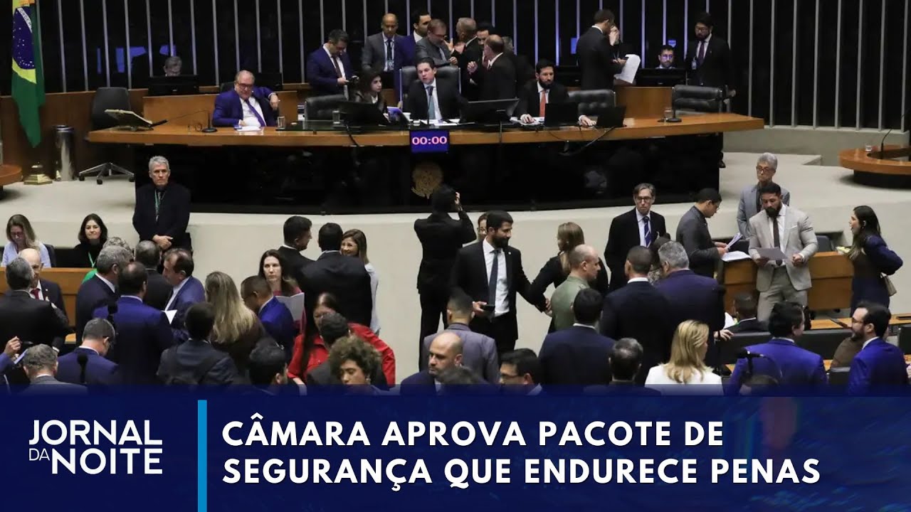 Câmara aprova pacote de segurança que endurece penas; veja