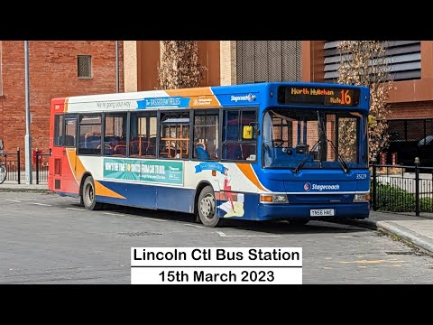 Buses at Lincoln Central (15/03/2023)