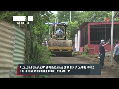 Intensos trabajos en Managua permite pavimentar varias calles en los barrios - Nicaragua