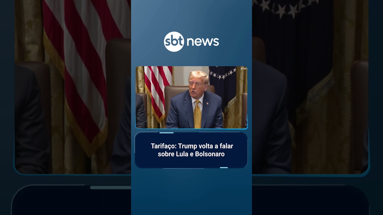 Trump diz que vai conversar com Lula “em algum momento, não agora” sobre tarifas | #SBTBrasil