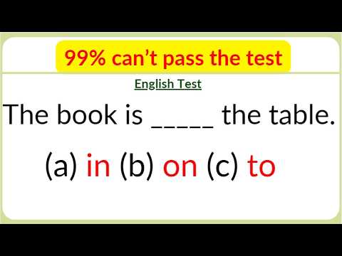 English Mixed Grammar Test  Only 1% can pass the test prepositions,adjectives,spellings