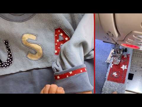 Sweatshirt Transformation, Reverse Applique Design