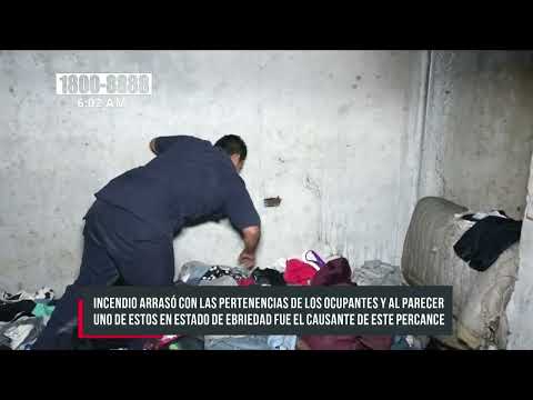 Managua: Incendio se registra en vivienda de la colonia 9 de junio - Nicaragua