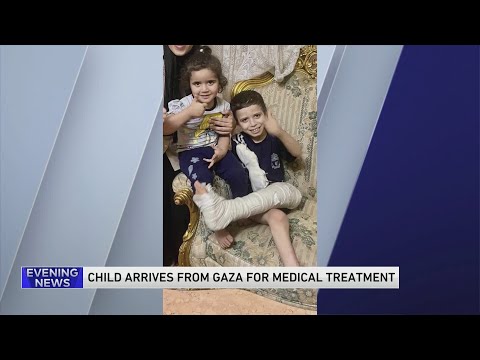 7-year-old boy injured in Rafah bombing arrives in Chicago for treatment