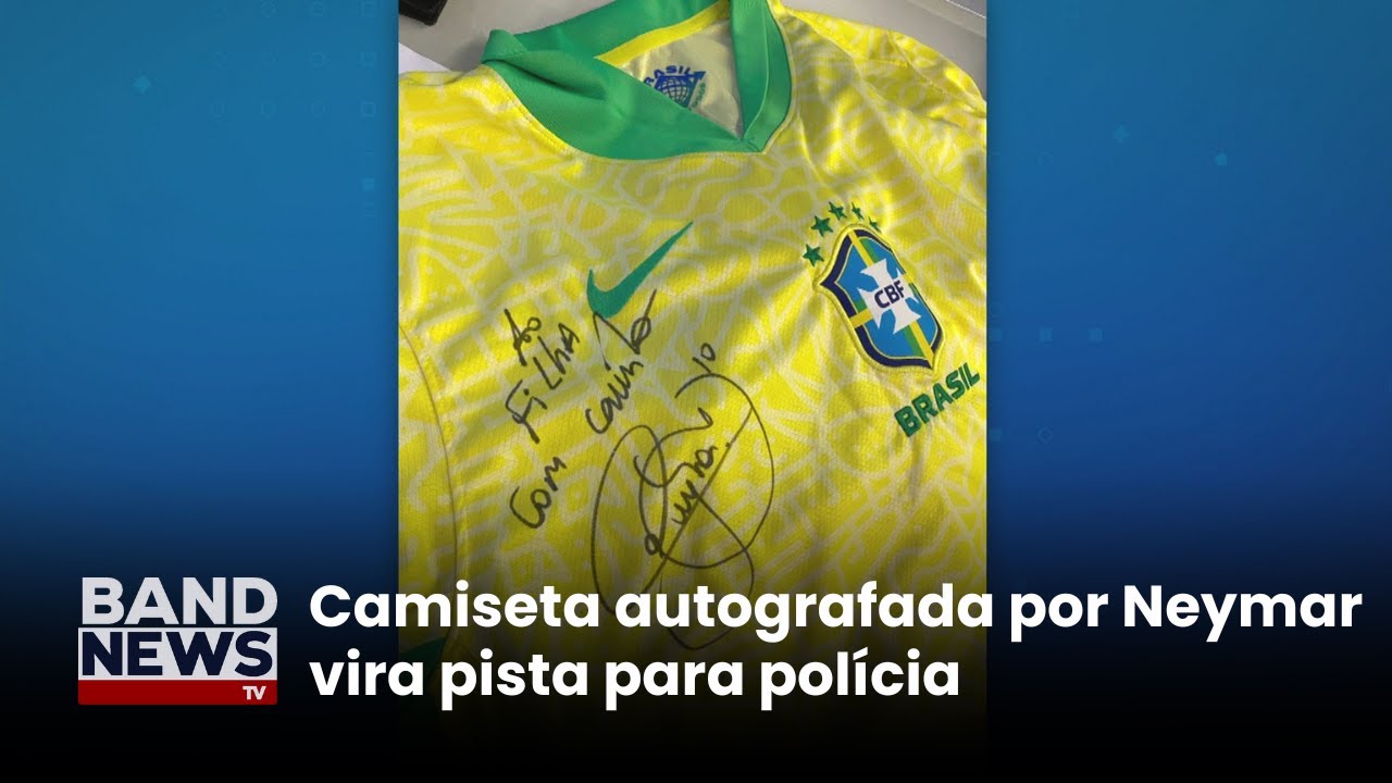 Camiseta autografada por Neymar vira pista para polícia | BandNews TV