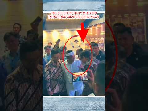 detik² gubernur jawa barat di dorong menteri airlangga #gubernur #kdm #beritaterkini #bravo