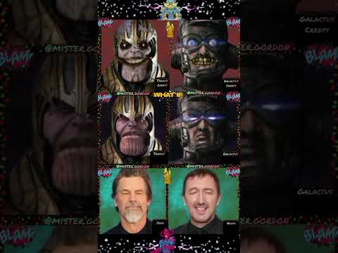 Thanos Creepy Vs Galactus Creepy/TikTok Challenge Marvel Humor. #shorts YouTube