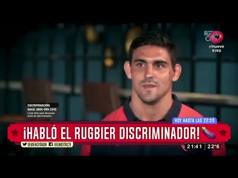 ¡Habló el rugbier discriminador!